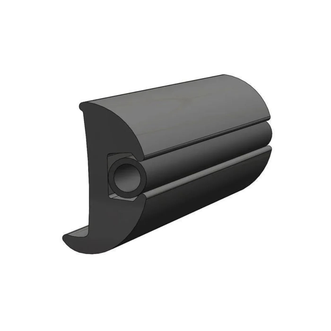 Taco Marine 50' Black 1-7/8’’ X 1-1/8’’ FLEXIBLE RUB RAIL Part# - V11-2423BKA50-1