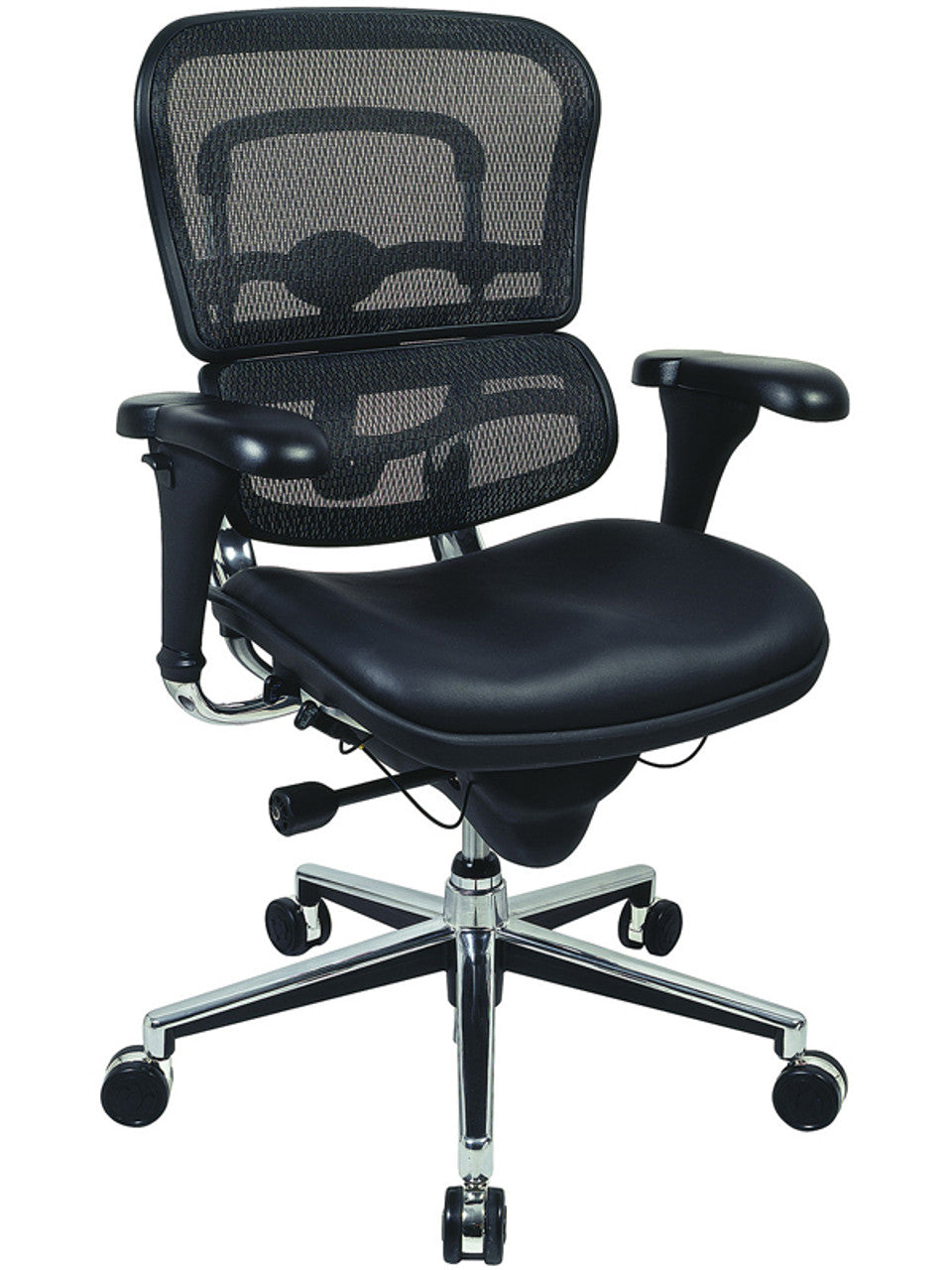 EuroTech Ergohuman Leather Mesh Executive - EUR-LEM6ERGLO