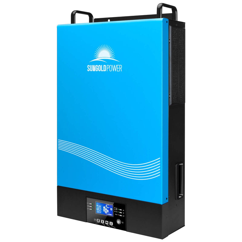 6000W 48V Hybrid Solar Inverter Split Phase 120/240VAC Grid Feedback & Batteryless - TP6048