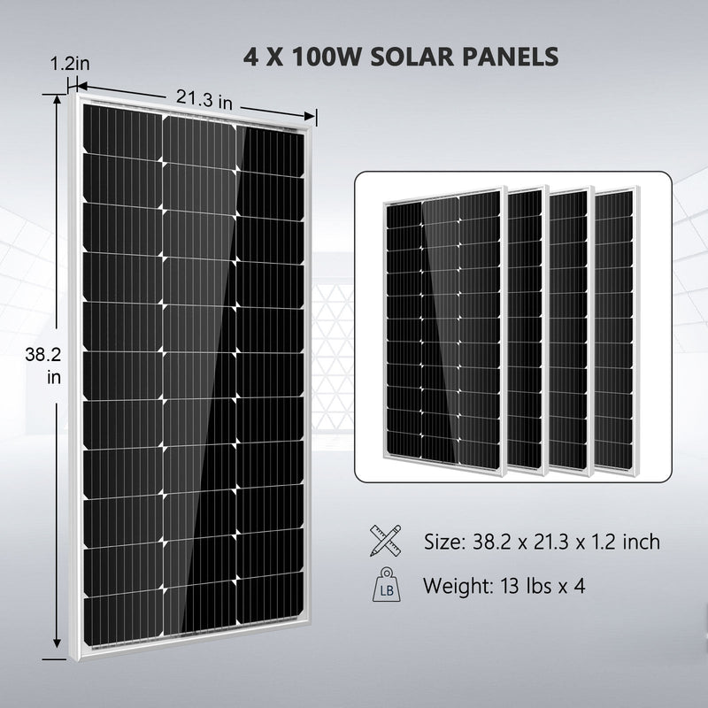 Sun Gold Off Grid Solar Kit 3000W Inverter 12VDC 120V Output LifePO4 Battery 600 watt Solar Back Up SGK-PRO3