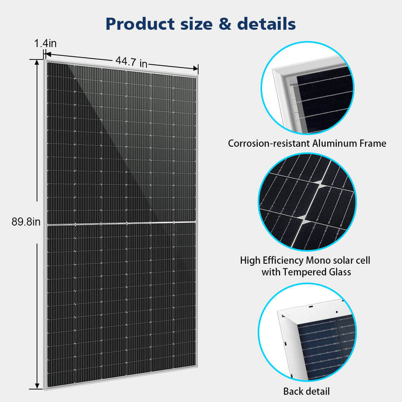 Sun Gold 560 Watt Bifacial PERC Solar Panel - SG-560WBGx2