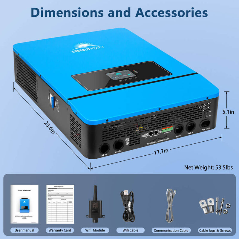 8KW 48V Split Phase Solar Inverter - SPH8K48SP