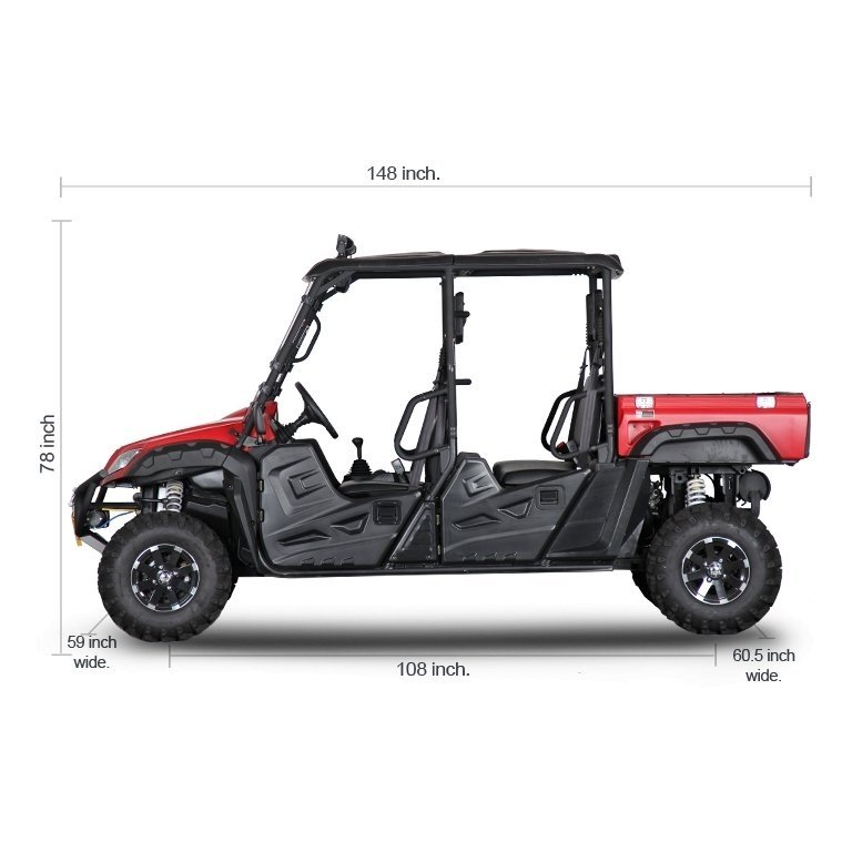 2024 BMS Motor Colt 700 LSX 4S 4 Seater EFI Golf Cart Fully Auto Utility Vehicle UTV