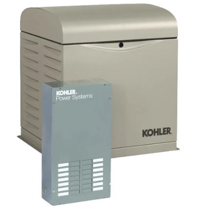 Kohler10KW Standby Generator with 100 Amp Automatic Transfer Switch and App Connect  New -  10RESVL-100LC12