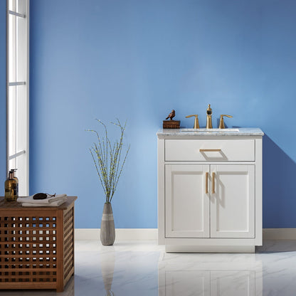 Altair Designs 30" Single Bathroom Vanity Cabinet Only - 531030-CAB-WH-NM