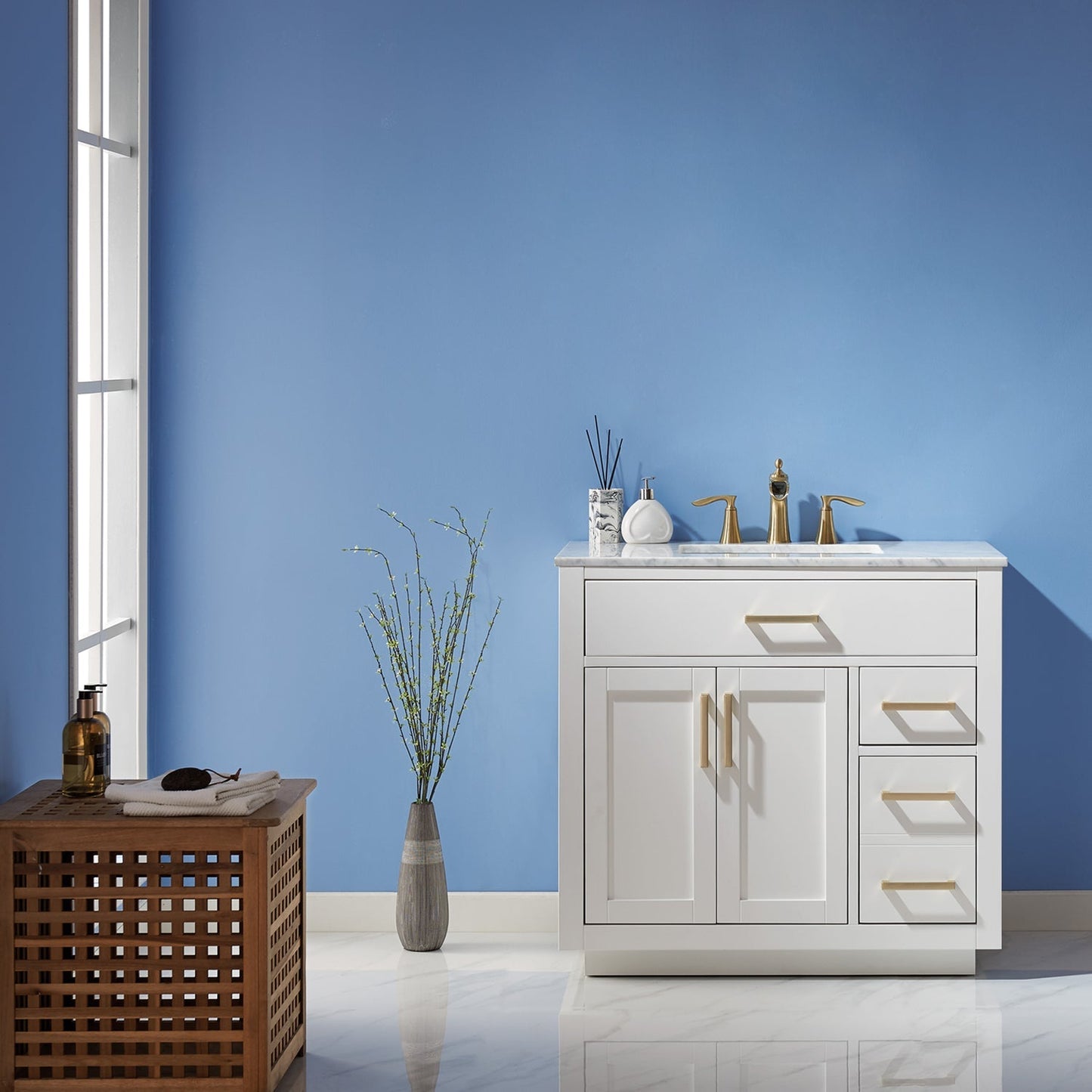 Altair Designs Ivy 36" Single Bathroom Vanity Cabinet Only  - 531036-CAB-RB-NM Price