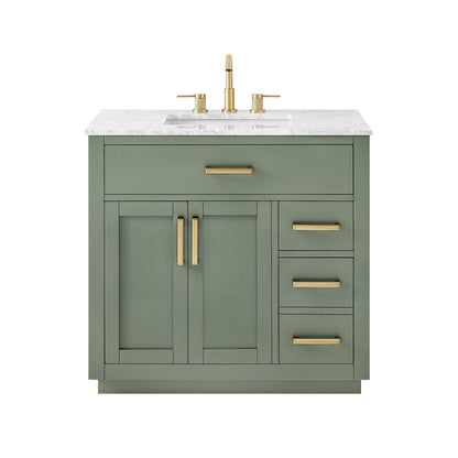 Altair Designs Ivy 30"/36"/48" single vanity with top - 531030-VG-CA-NM