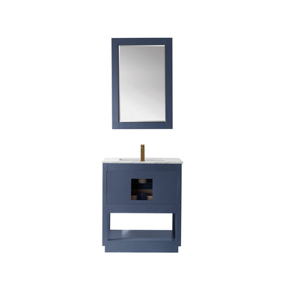 Altair Designs 30" single vanity with top - 532030-WH-CA