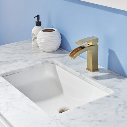 Altair Designs 48" single vanity with top - 532048-WH-CA-NM