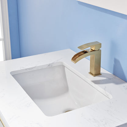 Altair Designs 30" single vanity with top - 534030-WH-AW-NM