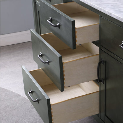 Altair Designs 72" double vanity with top - 535072-WH-CA
