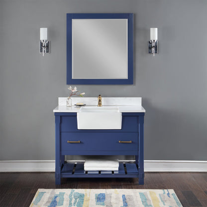 Altair Designs 42" single vanity with top - 537042-JB-AW-NM