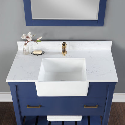 Altair Designs 42" single vanity with top - 537042-JB-AW-NM