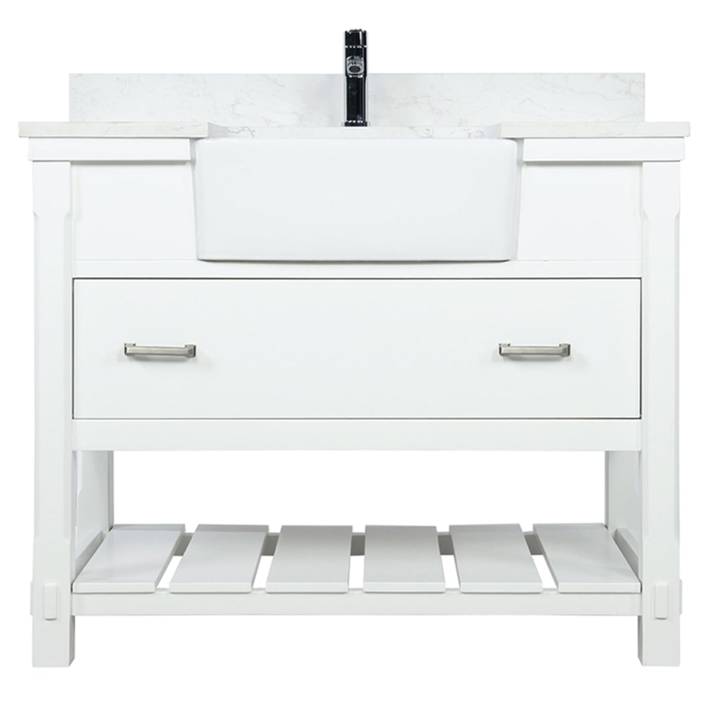 Altair Designs 42" single vanity with top - 537042-JB-AW-NM