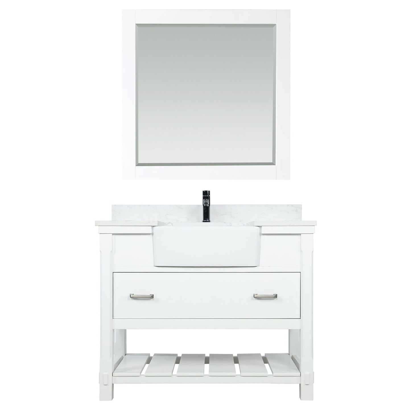Altair Designs 42" single vanity with top - 537042-JB-AW-NM