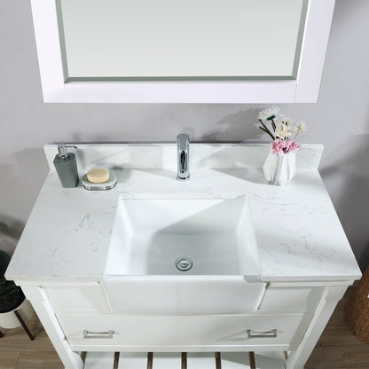 Altair Designs 42" single vanity with top - 537042-JB-AW-NM