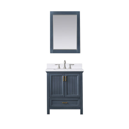 Altair Designs 30" single vanity with top - 538030-WH-CA-NM