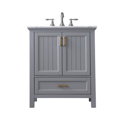 Altair Designs 30" single vanity with top - 538030-WH-CA-NM