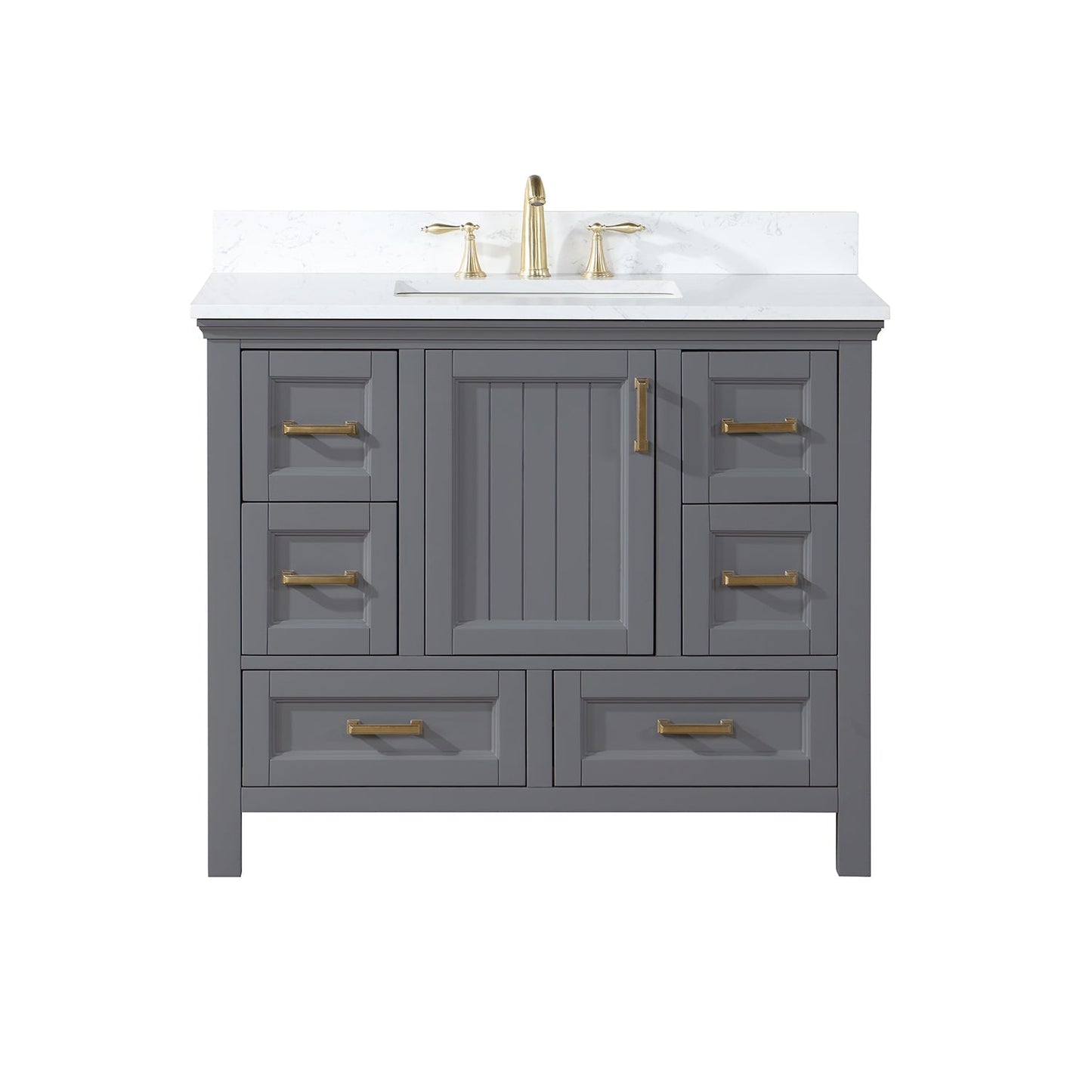 Altair Designs  42" single vanity with top - 538042-CB-AW-NM