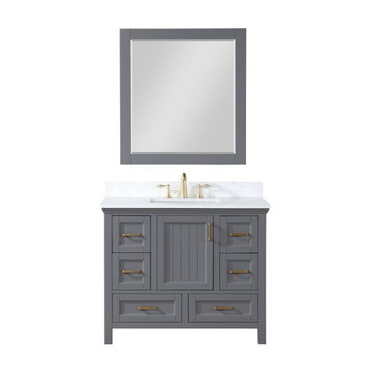 Altair Designs  42" single vanity with top - 538042-CB-AW-NM