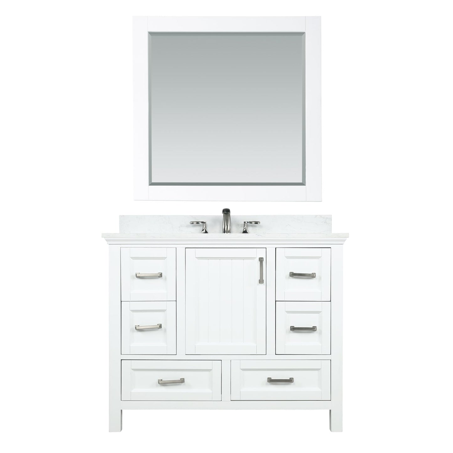 Altair Designs  42" single vanity with top - 538042-CB-AW-NM