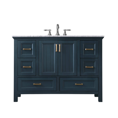 Altair Designs 48" single vanity with top - 538048-WH-CA-NM