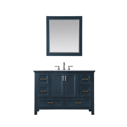 Altair Designs 48" single vanity with top - 538048-WH-CA-NM