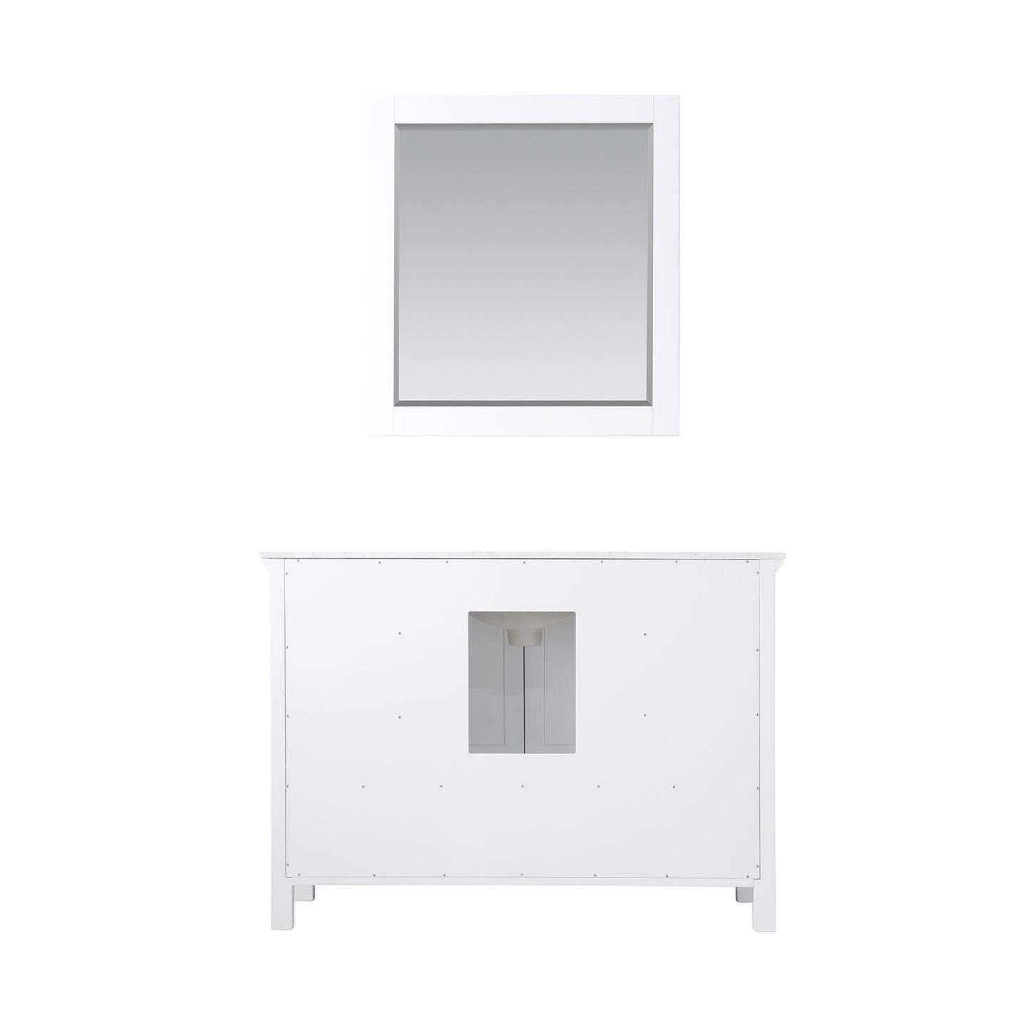 Altair Designs 48" single vanity with top - 538048-WH-CA-NM