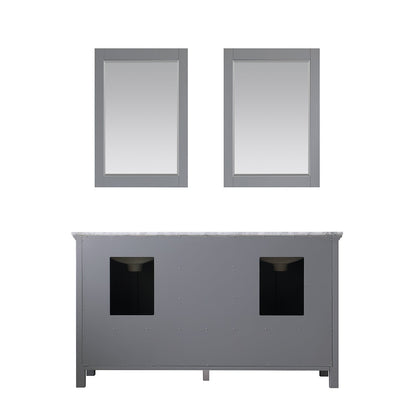 Altair Designs 60" double vanity with top - 538060-WH-CA-NM