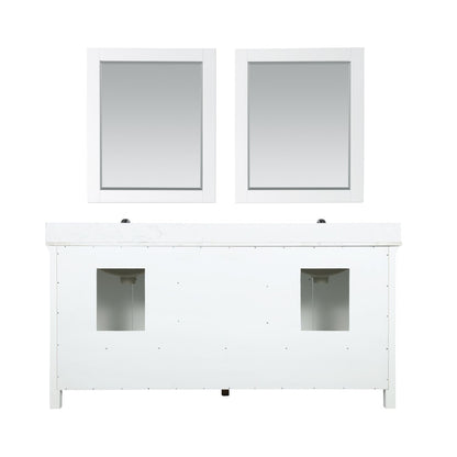 Altair Designs Isla 72" double vanity with top - 538072-CB-AW-NM