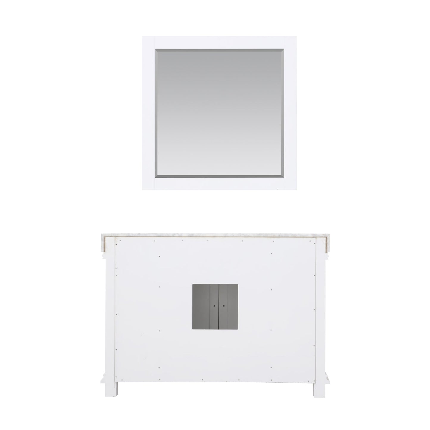 Altair Designs 48" single vanity with top - 539048-WH-CA-NM