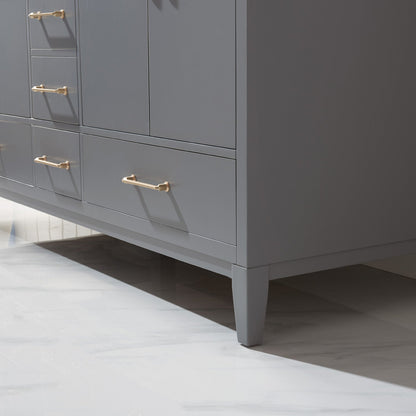 Altair Designs 60" double vanity with top - 541060-WH-CA-NM