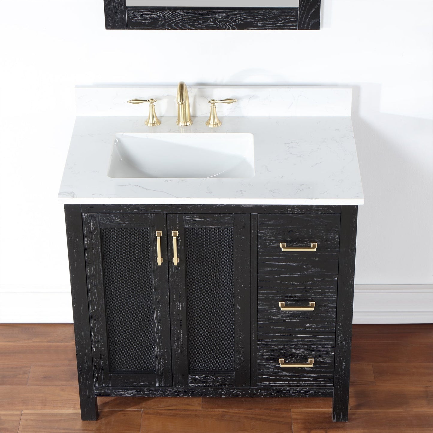 Altair Designs 36" single vanity with top - 542036-GP-AW-NM