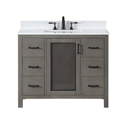 Altair Designs 42" single vanity with top - 542042-GP-AW-NM