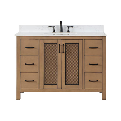 Altair Designs 48" single vanity with top - 542048-GP-AW-NM