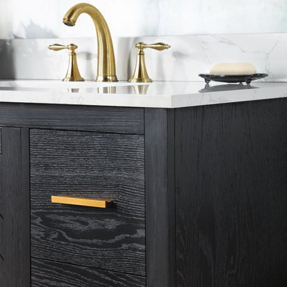 Altair Designs Gazsi 42" single vanity with top - 543042-BO-GW-NM