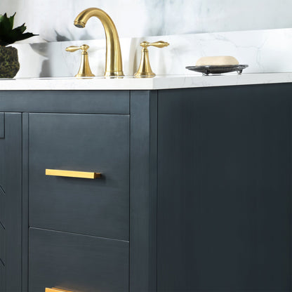 Altair Designs Gazsi 42" single vanity with top - 543042-BO-GW-NM