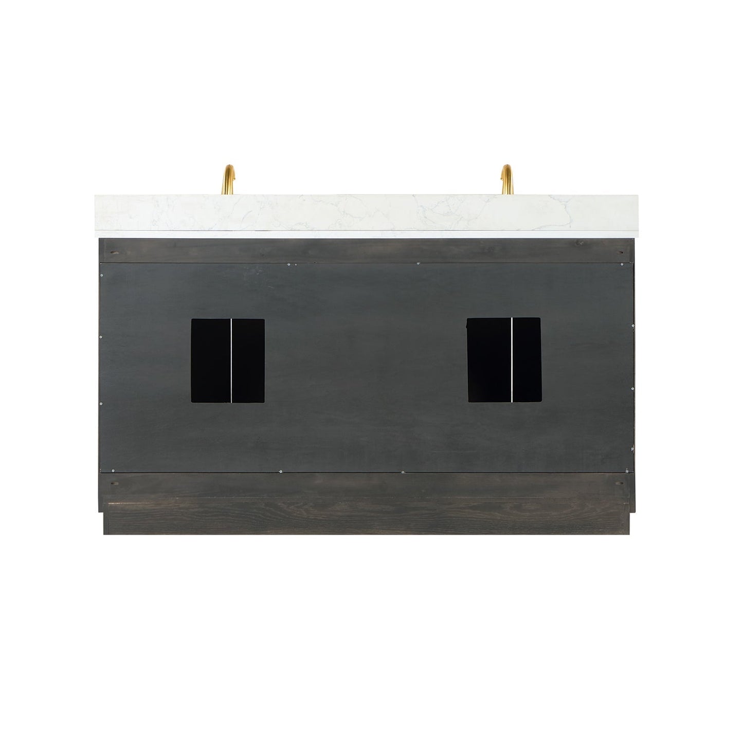 Altair Designs Gazsi 60" double vanity with top - 543060-BN-GW-NM