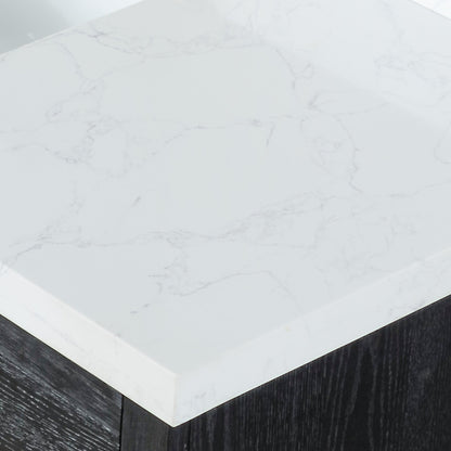 Altair Designs Gazsi 84" double vanity with top - 543084-BO-GW-NM