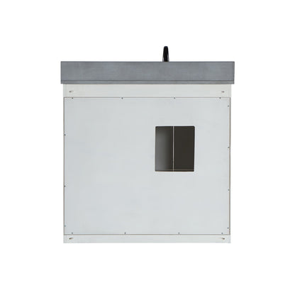 Altair Designs Monna 36" single vanity with top - 544036-WH-CG-NM