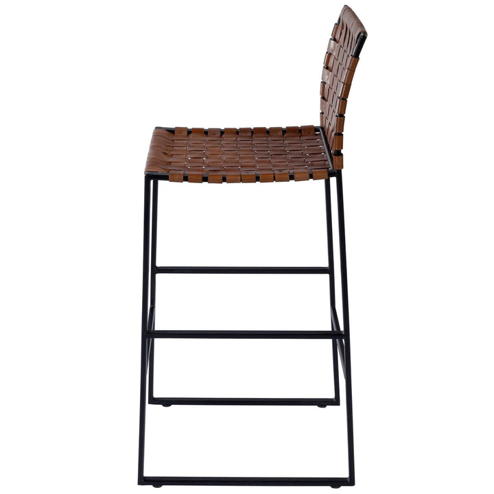 Butler Specialty Urban Brown Woven Leather Bar Stool - 5445344