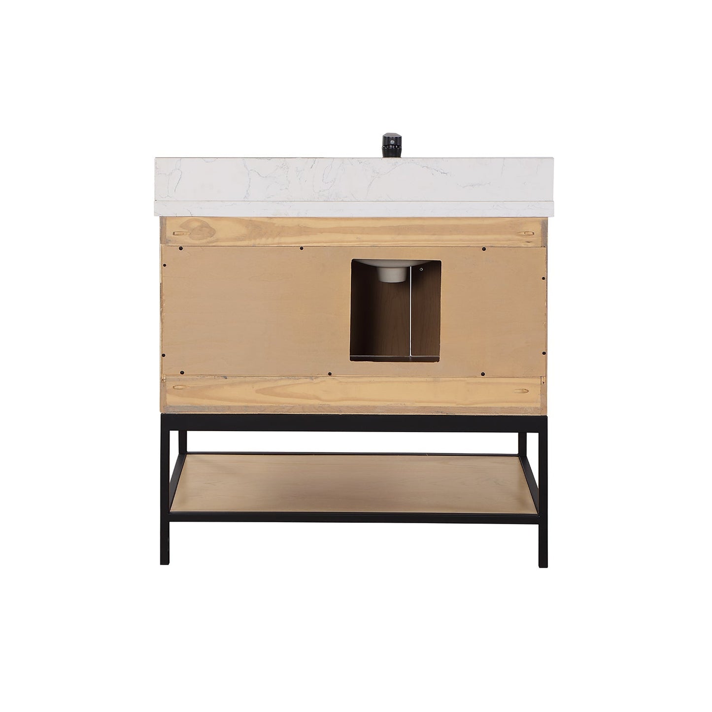 Altair Designs 36" single vanity with top - 546036-WO-GW-NM