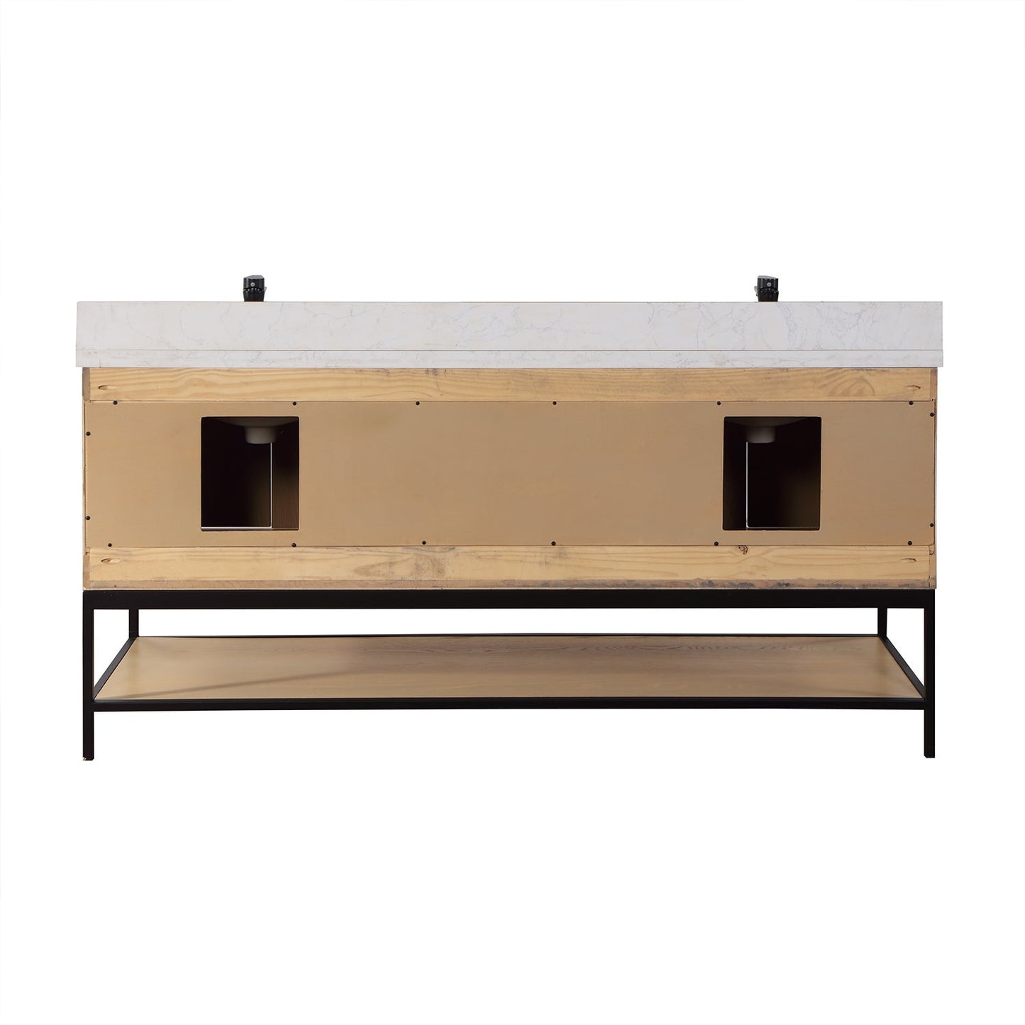 Altair Designs 72" double vanity with top - 546072-WO-GW-NM