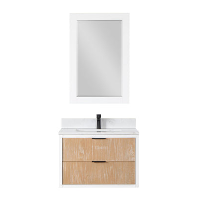 Altair Designs 30" single vanity with top - 547030-WP-AW-NM