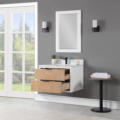 Altair Designs 30" single vanity with top - 547030-WP-AW-NM