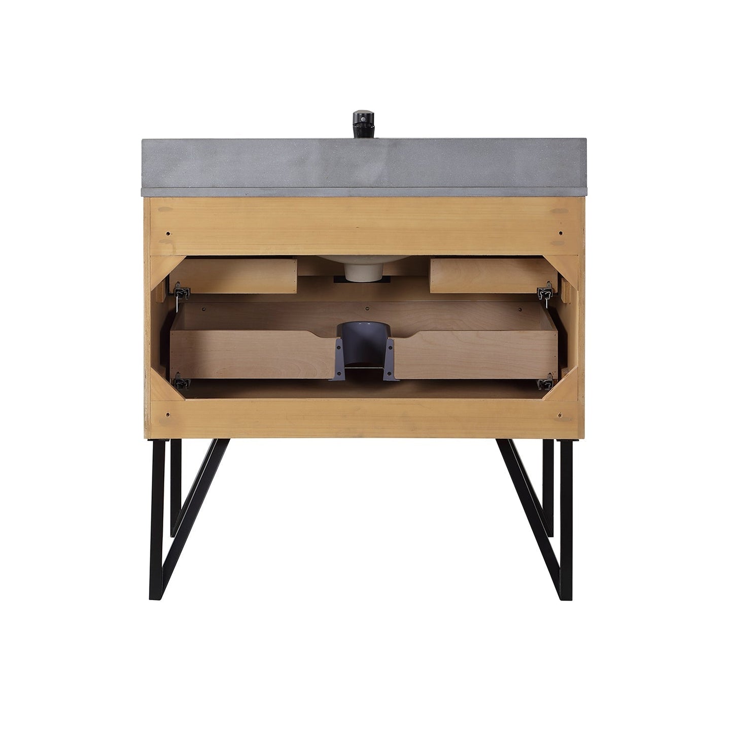 Altair Designs 36" single vanity with top - 548036-WP-CG-NM