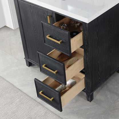 Altair Designs 36" single vanity with top - 549036-BO-AW-NM
