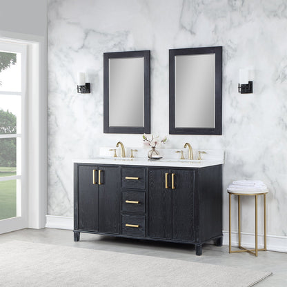 Altair Designs 72" double vanity with top - 549072-BO-AW-NM