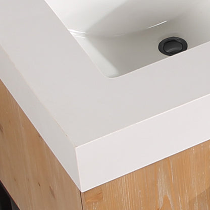 Altair Designs 60"/72"/84" single/double vanity with top - 552060B-LB-WH-NM