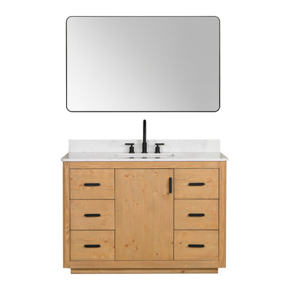 Altair Designs 48" single vanity with top - 556048-NW-GW